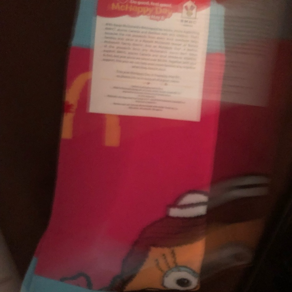 Pink and Blue McDonald's Themed Socks